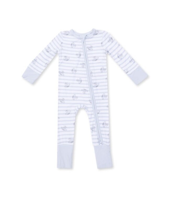Angel Dear Airplane Stripe - Convertible Romper