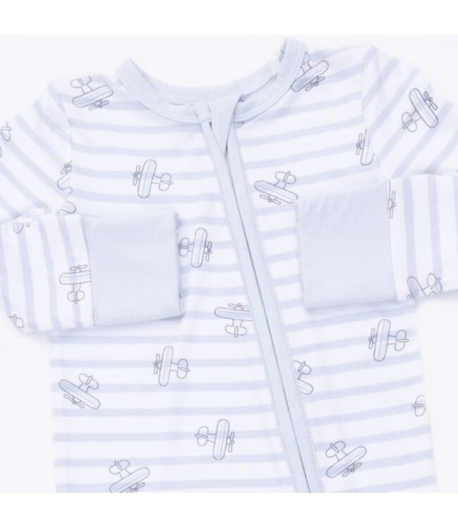 Angel Dear Airplane Stripe - Convertible Romper