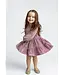 Sugarplum Sparkle Long Sleeve Raglan Tiered Velvet Dress