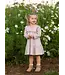 Purple Maggie Long Sleeve Ruffle Yoke Tiered Dress