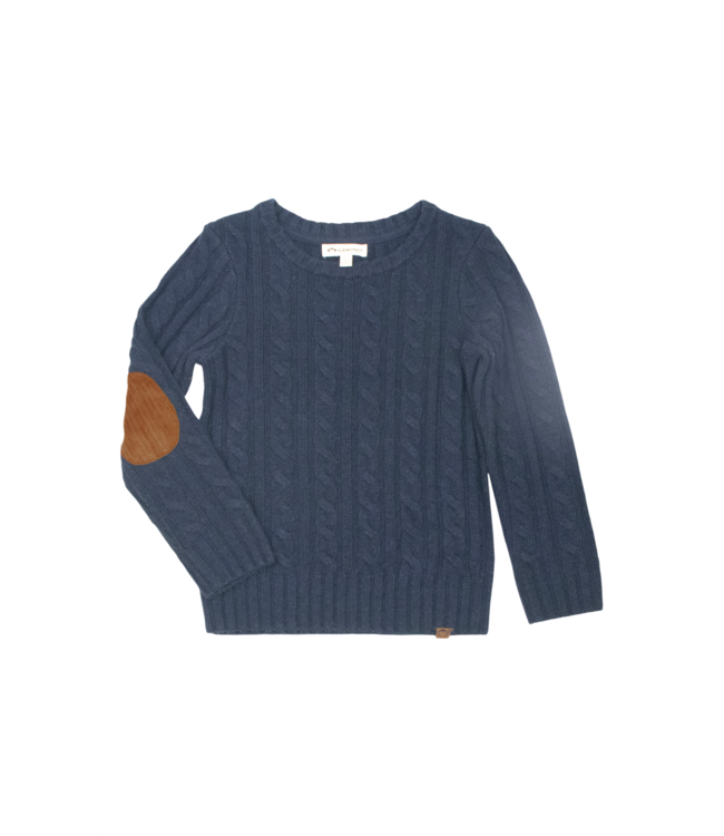 Navy Blue Fisherman Sweater