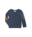 Navy Blue Fisherman Sweater
