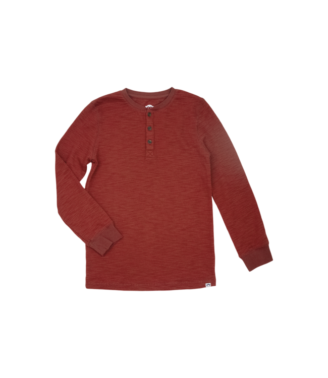 Tomato Thermal Henley Shirt