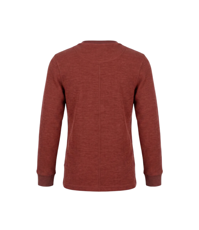 Tomato Thermal Henley Shirt