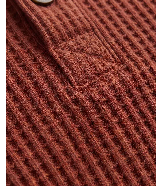 Tomato Thermal Henley Shirt