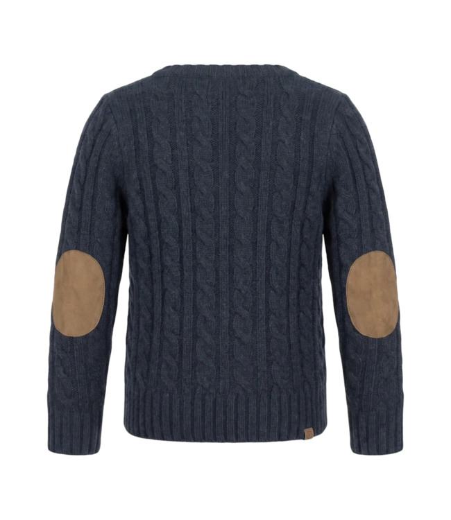 Navy Blue Fisherman Sweater