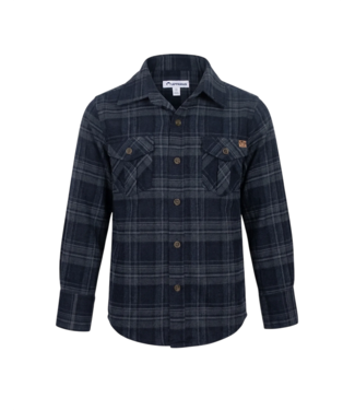 appaman Dark Navy Plaid Flannel Shirt