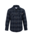 Dark Navy Plaid Flannel Shirt