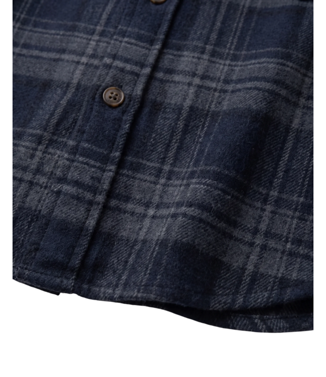 Dark Navy Plaid Flannel Shirt