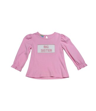 Anavini Pink Knit L/S Big Sister T-Shirt