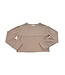 Tenly Nutmeg Rib Crosscut L/S Top