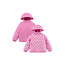 Candy Pink Blake Hooded Reversible Lightweight Down Puffer Jacket