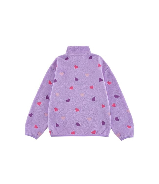 Purple Heart Embroidered Pull Over Fleece