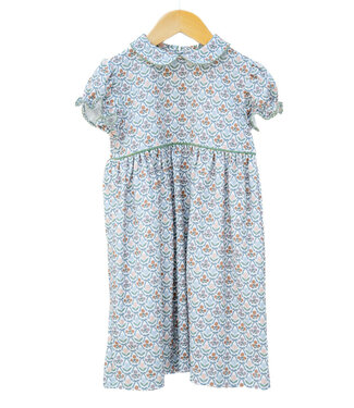 Ruth and Ralph Green Retro Bows Libby Dress