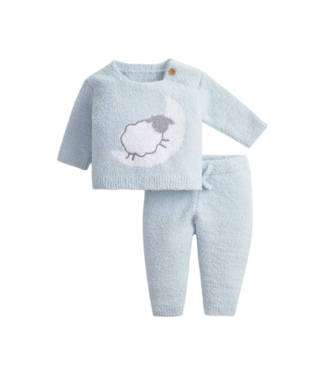 Magnetic Me Chenille Blue Sheep 2 Pc. L/S Pant Set
