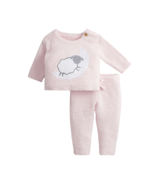 Magnetic Me Pink Chenille Pink Sheep 2 Pc. L/S Pant Set