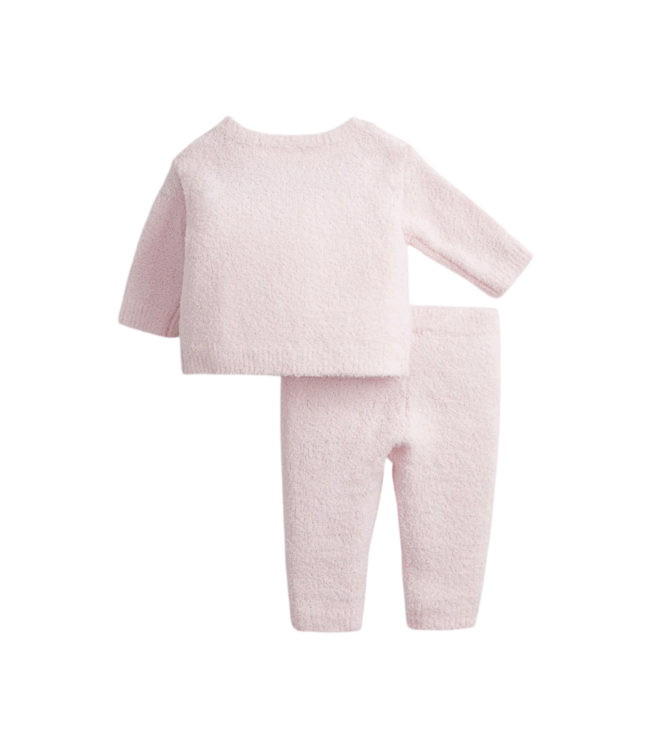 Baby Pink Chenille Pink Magnetic Sweater Set