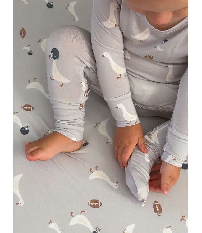 Convertible Pajama - Football Goose