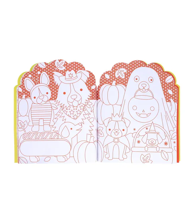 Dogs Coloring Book and Stickers