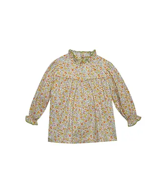 Remember Nguyen Yellow Flower Slyvie Blouse