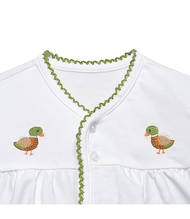 White Brennan Unisex Diaper Set - Ducks