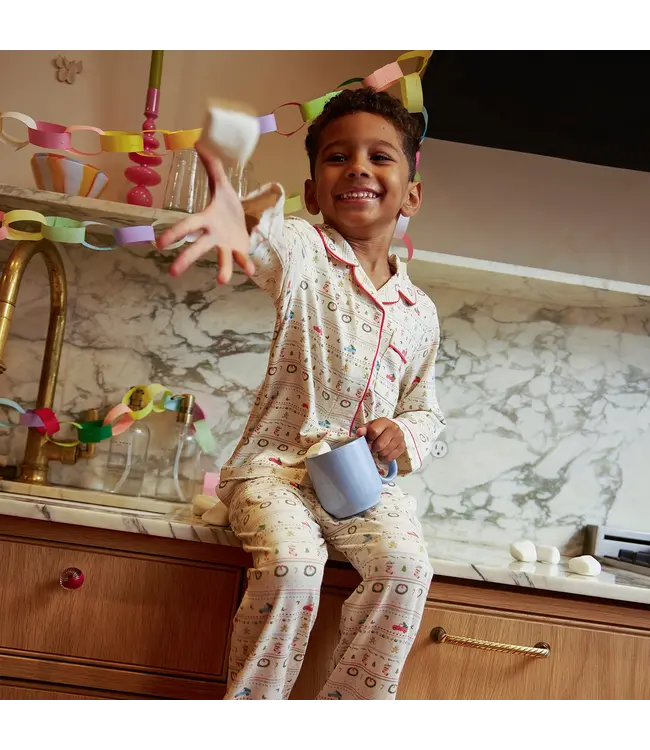 Magnetic Me Traditional Christmas RightFit Magnetic Classic with a Twist Pajama Set