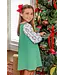 North Pole Portrait with Richmond Red Maude's Long Sleeve Peter Pan Collar Shirt