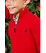 Richmond Red with Nantucket Navy Hayden Half-Zip Sweater