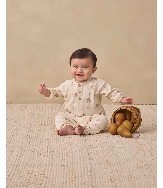 Turkey Henley Bubble Jumpsuit