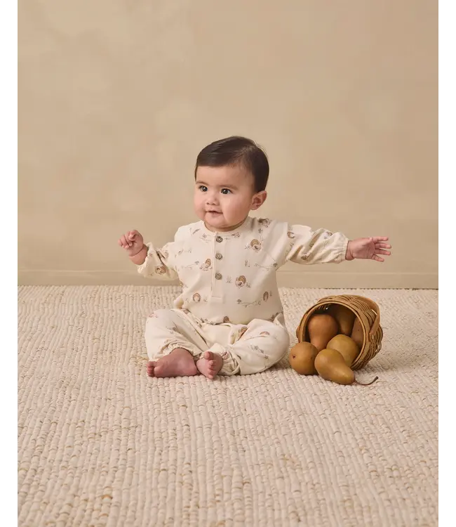 Turkey Henley Bubble Jumpsuit