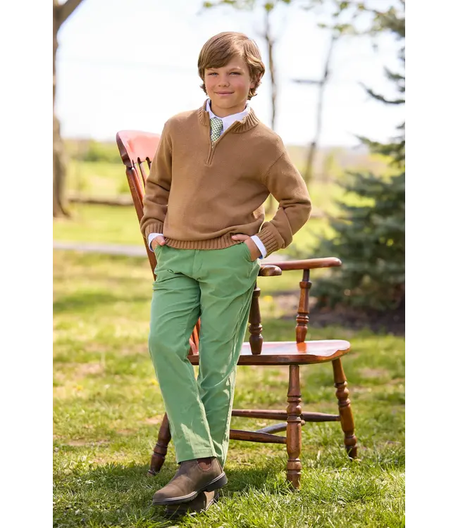 Chestnut Quarter Zip Sweater