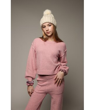 Tenly Pink Sherpa "Meet & Greet" Pullover