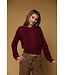 Tenly Cherry Braided Cable Sweater