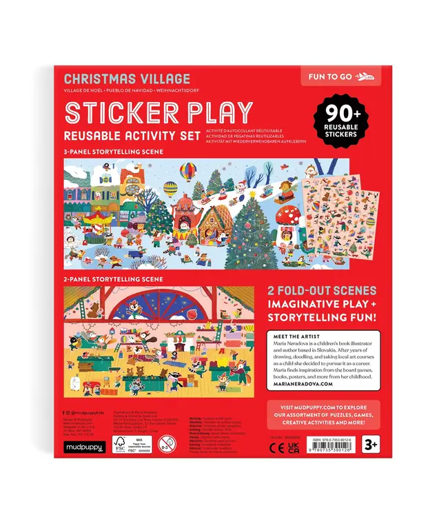 Christmas Village Sticker Play Reusable Activity Set