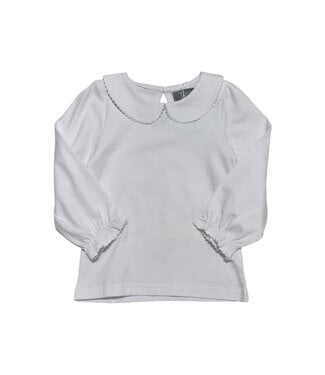 White Peter Pan Collar Shirt