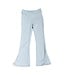 Sky Blue Terry Slit Hem Pant