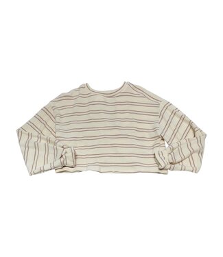 Birch/Taupe Open Back Knit Top