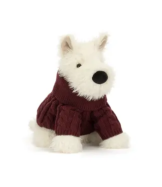 Jellycat Munro Scottie Dog Winter Jumper Outfit