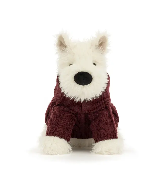 Jellycat Munro Scottie Dog "Winter Jumper"