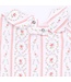 Marnie Rosebud Stripe - Smocked Peter Pan Snap Footie