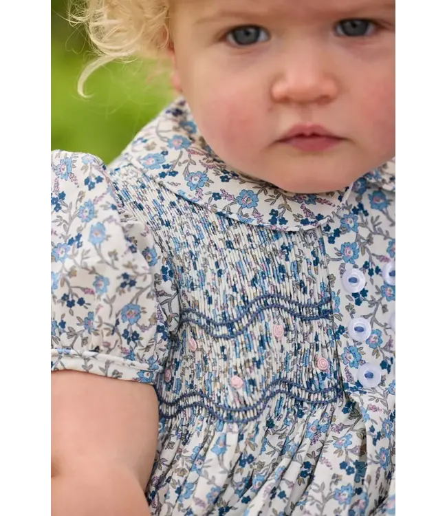 Wisteria Floral Smocked Bridget Bubble
