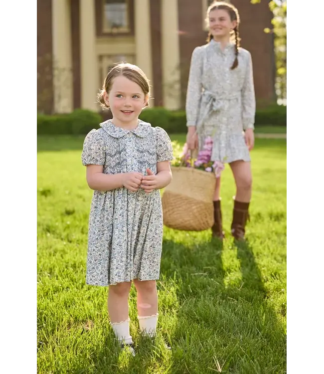 Wisteria Floral Smocked Bridget Dress