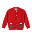 Red Christmas Tree Knit Cardigan