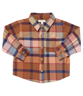 Pink Chicken Hayride Plaid L/S Jack Shirt