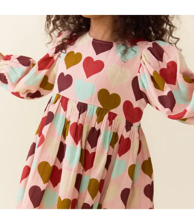 Pink Chicken Girls Harvest Hearts Bea Dress