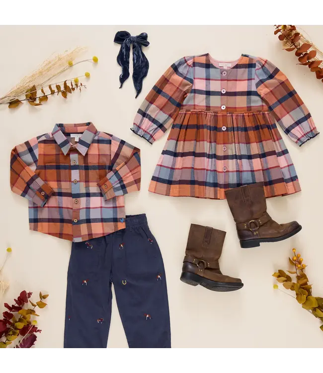 Hayride Plaid Mae Dress