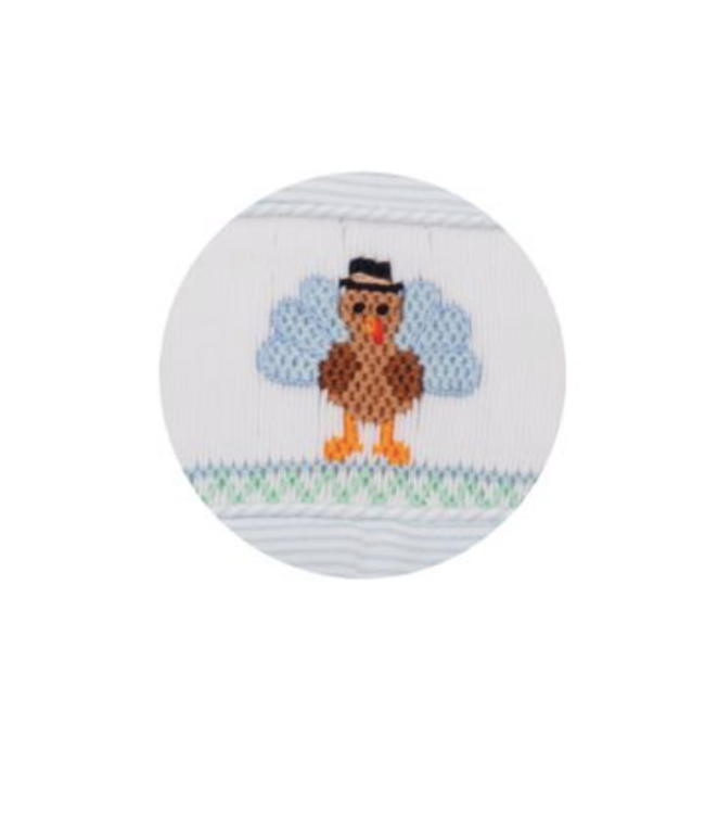 Light Blue Stripe Long Sleeve Turkey Long Jon Jon