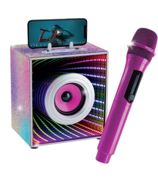 Wireless Express Infinity Speaker & Karaoke Bluetooth Microphone Set