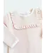 Palm Beach Pink with Worth Avenue White Ribbed Rock Me Romper
