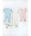 Palm Beach Pink with Worth Avenue White Ribbed Rock Me Romper